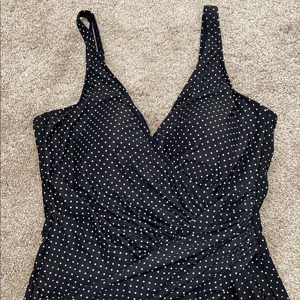 Miraclesuit Oceanus Pin Point One-Piece Swimsuit - Picture 4 of 9
